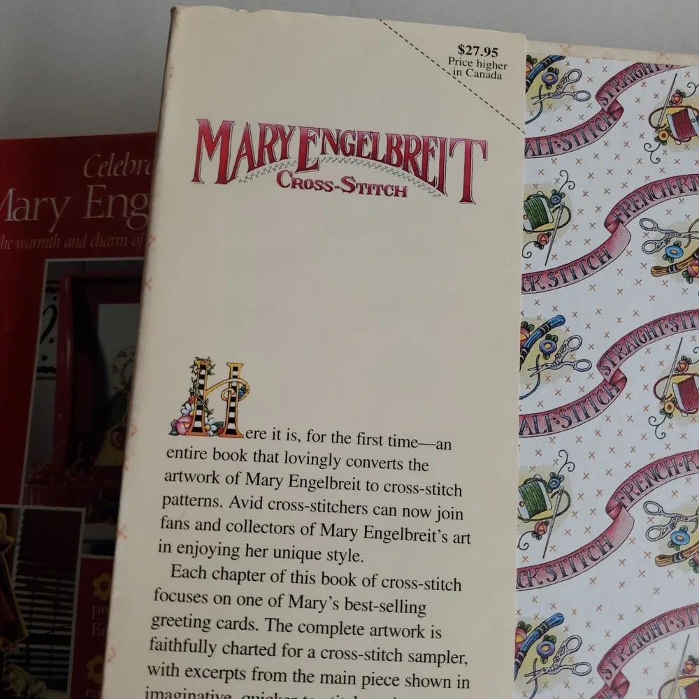 Mary Engelbreit Cross-Stitch for All Seasons Make a Wish HB HC NOS